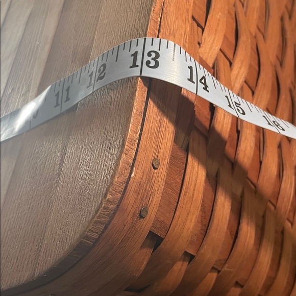 Basketville Putney Vermont Vintage Rustic Tan Woven Storage Picnic Basket - Picture 12 of 16